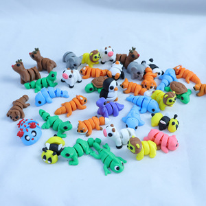 Miniatura de Animal en 3D Impresa a Color, Hecha a Mano, para Maternidad, Niños, Mascotas, Juguete, Muñeca de Dibujos Animados - Product Image 3
