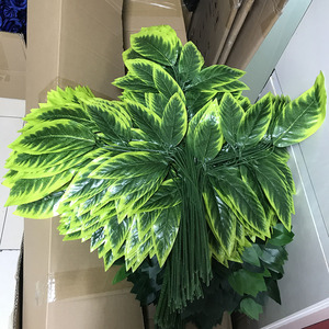 Decoración de <span class=keywords><strong>hojas</strong></span> de plantas de imitación <span class=keywords><strong>Hojas</strong></span> artificiales para decoración de boda de árbol decorativo - Product Image 2