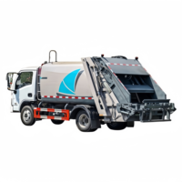 Camion benne compacteuse à diesel de haute qualité du fabricant, véhicule d'assainissement à benne compacteuse arrière, économique