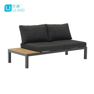 Uland – ensemble de canapés de Patio sectionnels modernes, avec cadre en aluminium, meubles d'extérieur en bois, canapés de jardin - Product Image 4