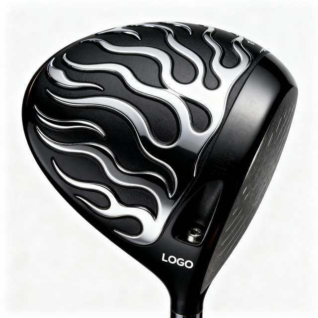 OEM ODM Customizable Right Handed Black Flame Golf Club Adjustable Angle Golf Driver