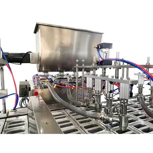 Shanghai joygoal meyve suyu üretim hattı/su bardağı reçel doldurma kapaklama makinesi