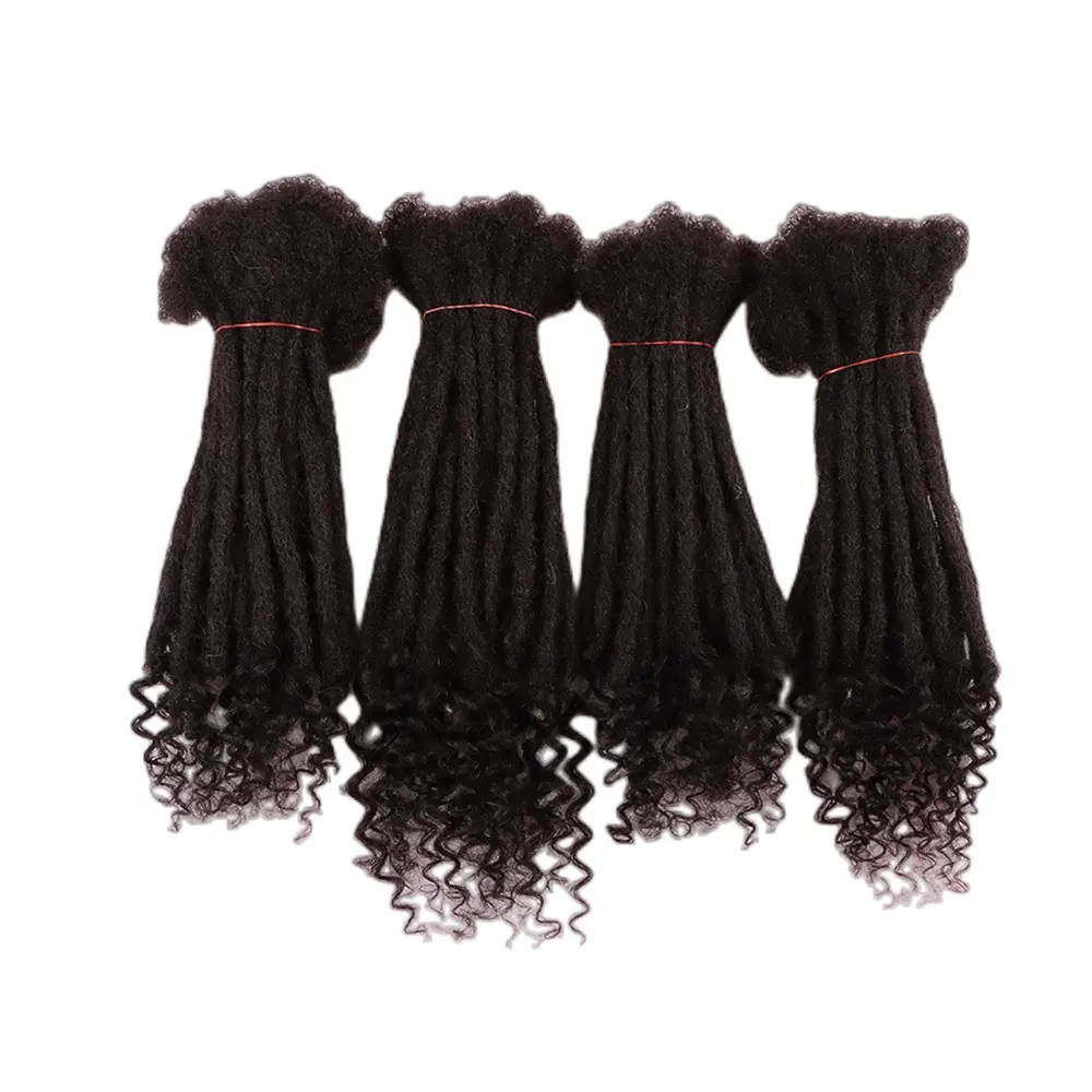 Dread Locks 100% Handmade Human Hair Afro Kinky Curly Micro Locs Extention Sisterlocks Dreadlocks Hair