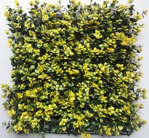 Grass Wall Panel Fashion Plastic Grass Wall Boxwood Hedge Artificial Plant Panels For Home Decoration