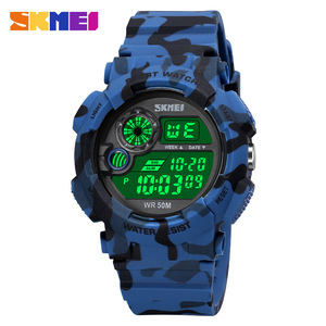 Skmei Sport Watch Digital Men's Waterproof 50M <b>Led</b> Light Alarm <b>Clock</b> Plastic Strap Outdoor Sports Watch - Product Image 5