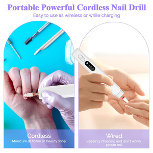 Lime à ongles électrique sans fil portable rechargeable, mini polisseuse à ongles, stylo de ponçage pour <span class=keywords><strong>manucure</strong></span> <span class=keywords><strong>et</strong></span> pédicure, outil de nail art pour salon - Product Image 3