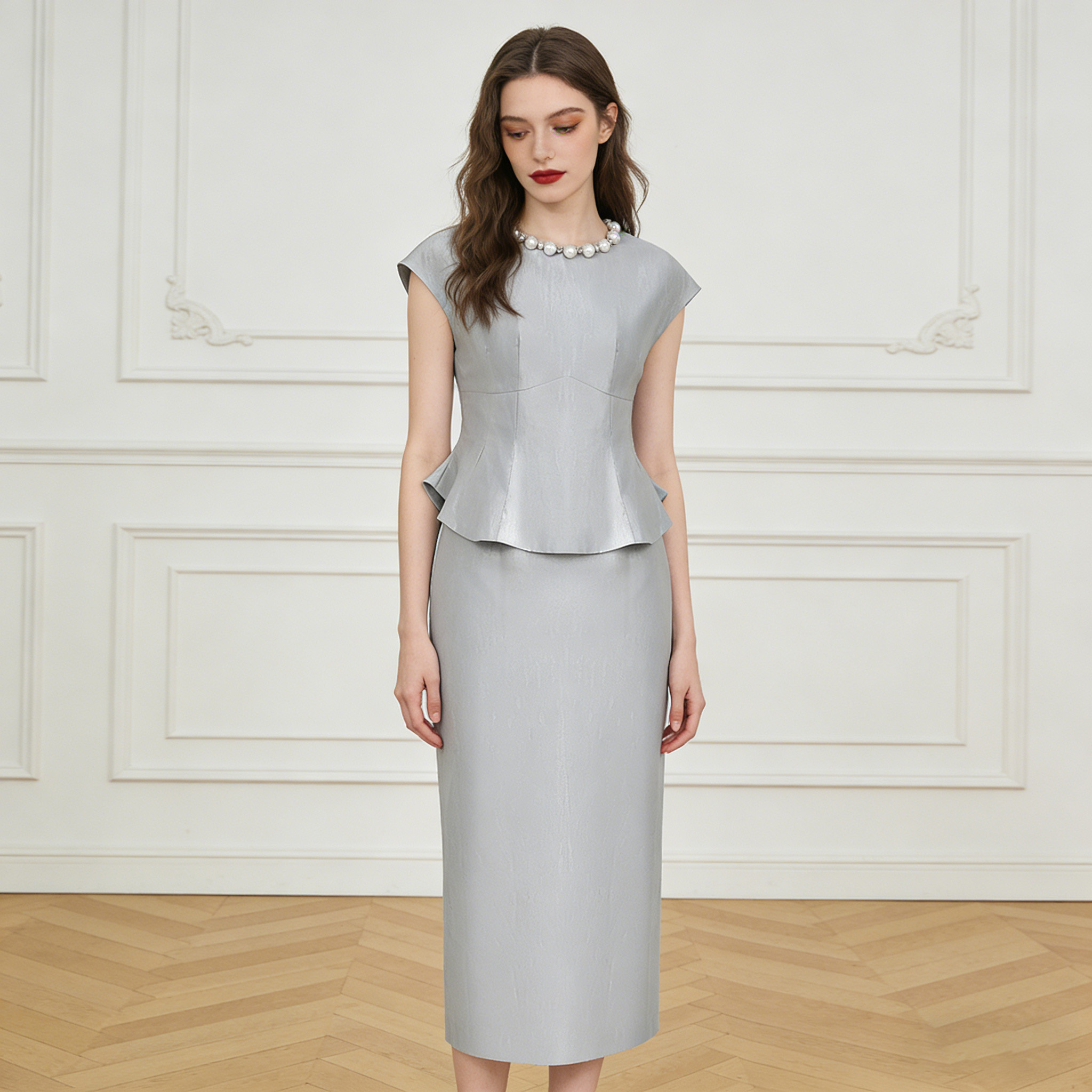 Office Silk Blouses & Dress Skirts - Elegant Style Office Silk Blouses & Dress Skirts - Elegant Style