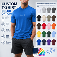 T-shirt de performance personnalisé pour homme, recyclé, doux pour la peau, séchage rapide, coupe ajustée, extensible, t-shirt de sport, fabricant de vêtements de sport OEM ODM