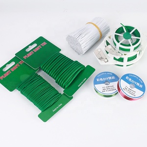 Attaches torsadées horticoles robustes en TPR, <span class=keywords><strong>fil</strong></span> souple en spirale, <span class=keywords><strong>fil</strong></span> de fer recouvert de plastique résistant pour la fixation des plantes de jardin - Product Image 1