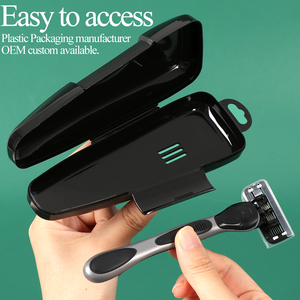 SUNSHING Manual Razor Travel Case Shaving Tool Storage Box Plastic Shaver Razor Protector Container Portable Razor Holder Case - Product Image 2