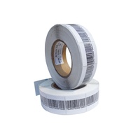40*40mm de code barres anti-vol étiquette souple rf pour la vente au détail eas étiquette 8.2mhz fréquence