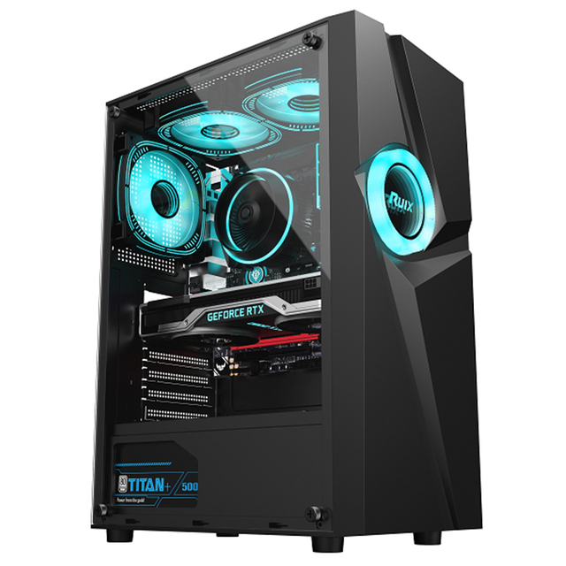RUIX ARGB Gaming Pc Casing Led Light Computer case with USB 3.1 Gaming Edition case Pc