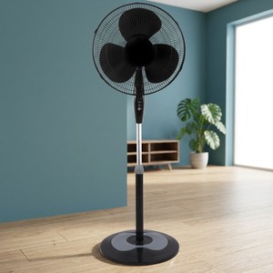 High Speed 16 Inch Oscillating <b>Stand</b> <b>Fan</b> 18mm Copper Motor 3 Speed Round Base Energy Efficient CE Approved - Product Image 1