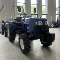 Mini tractor tractores de ruedas pequeñas 30 HP motor diésel de cuatro cilindros cambio mecánico adecuado para colinas todoterreno