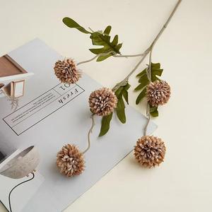 Ornements de <span class=keywords><strong>d</strong></span>écoration de mariage élégance Flores Artificiales 5 têtes pissenlits <span class=keywords><strong>d</strong></span>'automne tennis de table chrysanthème fleur artificielle - Product Image 5