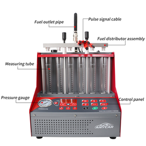 Factory 6 Cylinder Ultrasonic GDI <strong>Injector</strong> Cleaner Machine Fuel <strong>Injector</strong> Tester <strong>Tool</strong> Diagnostic <strong>Tools</strong> - Product Image 3
