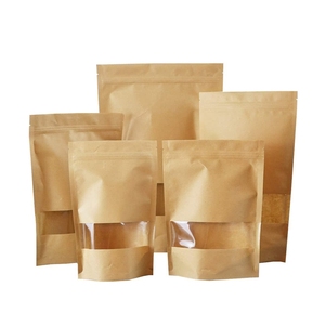 באיכות גבוהה מזון כיתה נייר קראפט תיק reealable zip מנעול אריזה הסיטונאי - Product Image 1