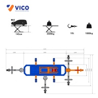 Vico – Machine de cadre de carrosserie, doublure de châssis de véhicule, ciseaux de levage, banc de réparation de voiture, meilleur magasin automobile, redresseur de traction