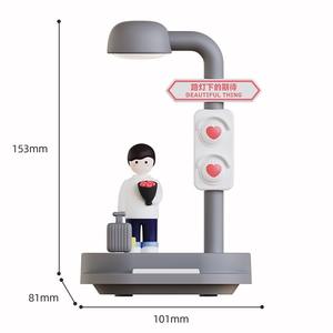 Nouvelle veilleuse de chevet USB rechargeable avec support de téléphone portable, veilleuse créative, cadeau de Saint-Valentin, lumière d'ambiance - Product Image 6