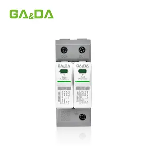 GADA Clase C Fuente de alimentación Pararrayos de iluminación 2 polos DC 1000V Dispositivo de protección contra sobretensiones