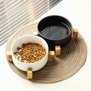 Tigelas de Cerâmica para Cães e Gatos no Atacado com Grão Diagonal - Product Image 5