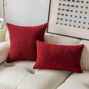 Fabricante al por mayor de alta calidad suave sofá cojín Color sólido <span class=keywords><strong>PANA</strong></span> rayas decoración del hogar <span class=keywords><strong>funda</strong></span> de almohada - Product Image 6