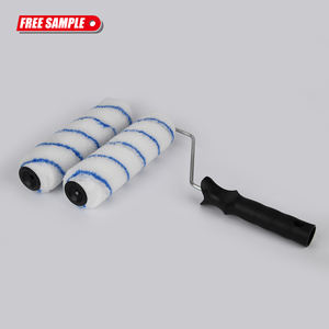 Rouleaux à peinture en acrylique de style européen à prix d'usine avec cadre en zine à bande bleue et poignée en plastique - Product Image 1