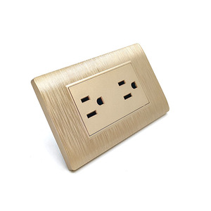 Chất lượng hàng đầu SW6 loạt màu vàng Bìa sáu Pin tường ổ cắm điện tường chuyển đổi 16A chúng tôi tiêu chuẩn phổ quát - Product Image 6