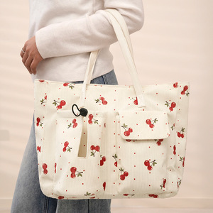 Leopard Print Shoulder Tote Bag Large Capacity With Water Bottle Pocket For Commuting Casual Shopping - Product Image 4