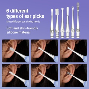 Limpiador de Oídos Eléctrico con Luz LED, Juego de Barras con Herramientas de Plástico para Niños y Bebés - Product Image 5