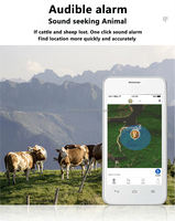 Traceur GPS 4G CAT1 2G étanche pour bétail, collier GPS avec puce mémoire pour animaux de ferme, bovins, moutons, modèle C035