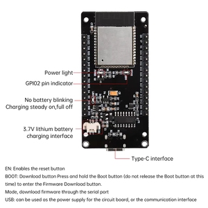 ESP32-WROOM 全功能开发板 1.9英寸/1.14英寸 ST7789 170x0 TFT LCD显示屏 WiFi+BT模块 CH340 Type-C接口 - Product Image 3