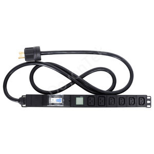 Unidad de Distribución de Energía (PDU) para Centro de Datos DoyonTek, MODELO L6-30P, 30A, C19, C13, 240V, 7.5W, Montaje en Rack - Product Image 3