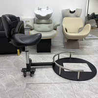 Réglable Moderne Salon De Coiffure Intégré Tabouret De Travail Chaise Rotative Pompe Hydraulique Barber Tournant Technicien Chaise