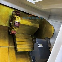 Torno CNC Horizontal Popular de 3 Ejes con Bancada Inclinada de 30 Grados, Centro de Torneado de Metal de Husillo Único TCK50 TCK56 con Torreta Hidráulica