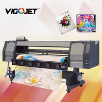 Impresora UV Híbrida Vigojet de 1.8 m, Impresora Digital de Inyección de Tinta con Cabezal de Impresión Dual Dx5