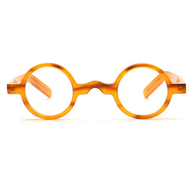 Unique PES18 Thick Acetate Vintage Optical Glasses Small Round Eyeglass Frame Multi Colors