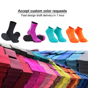 Calcetines de Buceo de Neopreno de 3 mm de Largo, Suela Antideslizante, Transpirables, Elásticos, Protección para los Pies, para Todas las Estaciones, Logotipo Personalizado - Product Image 2