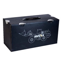 HUINA 1583 1/14 22 Canaux Télécommandé en Alliage Chargeur sur Pneus Simulation Bulldozer Véhicule d'Ingénierie Jouets pour Cadeaux