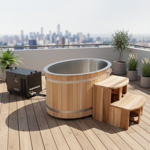 อ่างอาบน้ำอะคริลิคทรงสี่เหลี่ยมทันสมัยแบบตั้งพื้น ประหยัดพลังงาน พร้อมระบบควบคุม GECKO แบบแยกส่วน ควบคุมด้วยรีโมทคอนโทรล สำหรับน้ำเย็น - Product Image 2