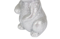 Lapin à longues oreilles en peluche poupée Animal jouet argent polystyrène décorations de fête de Pâques cadeau d'anniversaire lapin ours chien jouets