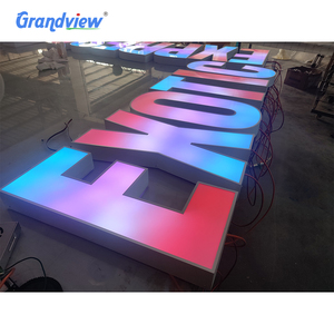 Publicité professionnelle <span class=keywords><strong>LED</strong></span> coloré lettre signalisation personnalisée <span class=keywords><strong>LED</strong></span> RGB logo lumineux signe pour les entreprises - Product Image 2