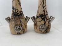 En stock, Ventes flash : Chicha en bois et acier inoxydable, couleur noire et argentée, ensemble complet