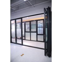 Porte coulissante en aluminium AMJ NFRC, profilé en aluminium, porte coulissante en verre, balcon, armoires, porte de balcon coulissante de haute qualité et efficace