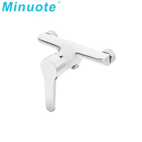 Mitigeur de robinet d'eau chaude et froide mural noir pour salle de bain, échantillon gratuit, robinets de baignoire pour ensemble de douche