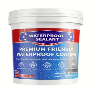 Enduit d'étanchéité polyuréthane écologique, durable et imperméable pour toitures, murs, piscines - Utilisation intérieure/extérieure, réparation de fuites haute résistance - Product Image 1