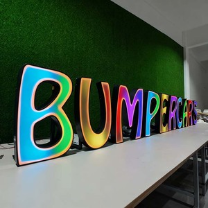 Insegne LED Personalizzate dal Produttore, <span class=keywords><strong>Lettere</strong></span> RGB Luminose, Insegne LED Programmabili, Insegne <span class=keywords><strong>Illuminate</strong></span> - Product Image 5