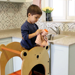 Tour d'apprentissage Montessori convertible pour tout-petits, marchepied de cuisine pour enfants de 1 à 3 ans - Product Image 4