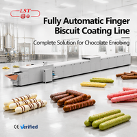 Nouvelle machine automatique d'enrobage et de décoration au chocolat pour la production de biscuits, facile à utiliser, capacité personnalisable, Nord