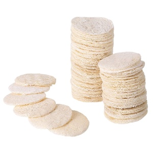Éponge de bain exfoliante ronde en loofah naturel certifiée écologique, style simple, <span class=keywords><strong>pour</strong></span> <span class=keywords><strong>le</strong></span> corps et <span class=keywords><strong>le</strong></span> spa - Product Image 2